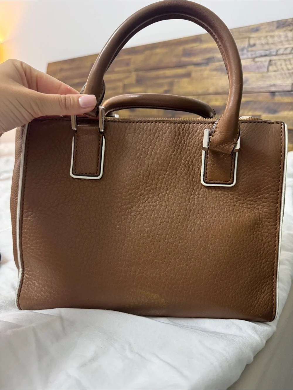 Michael Kors structured pebbled